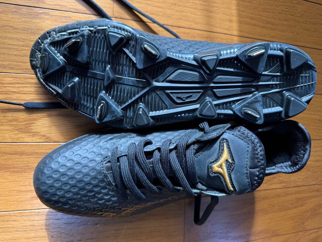 Mizuno ミズノプロスパイクシューズ ブラック/ゴールド