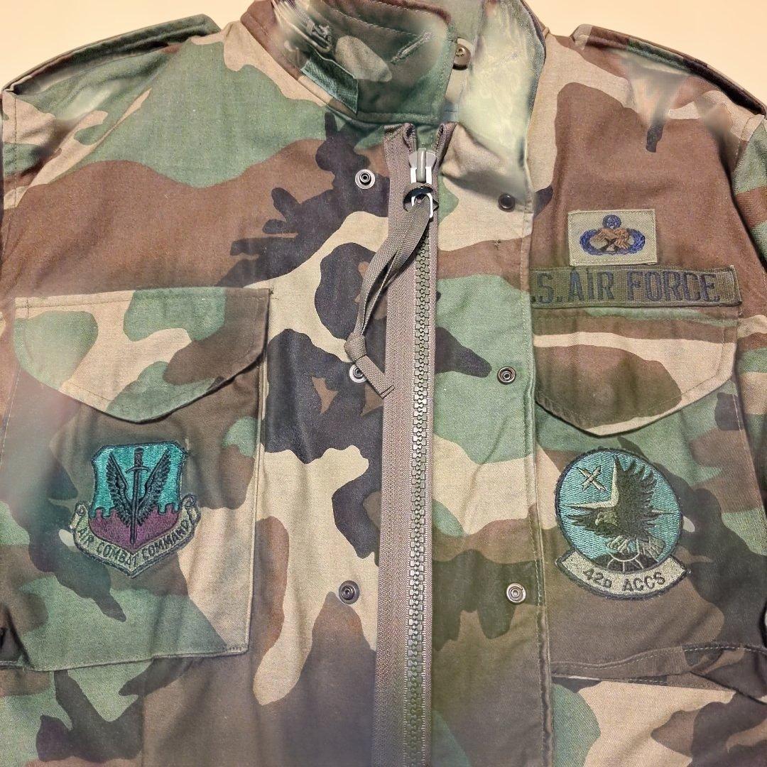 80sUSM65カモフィールドジャケット所属ワッペン階級章付実物使用感求める方へ