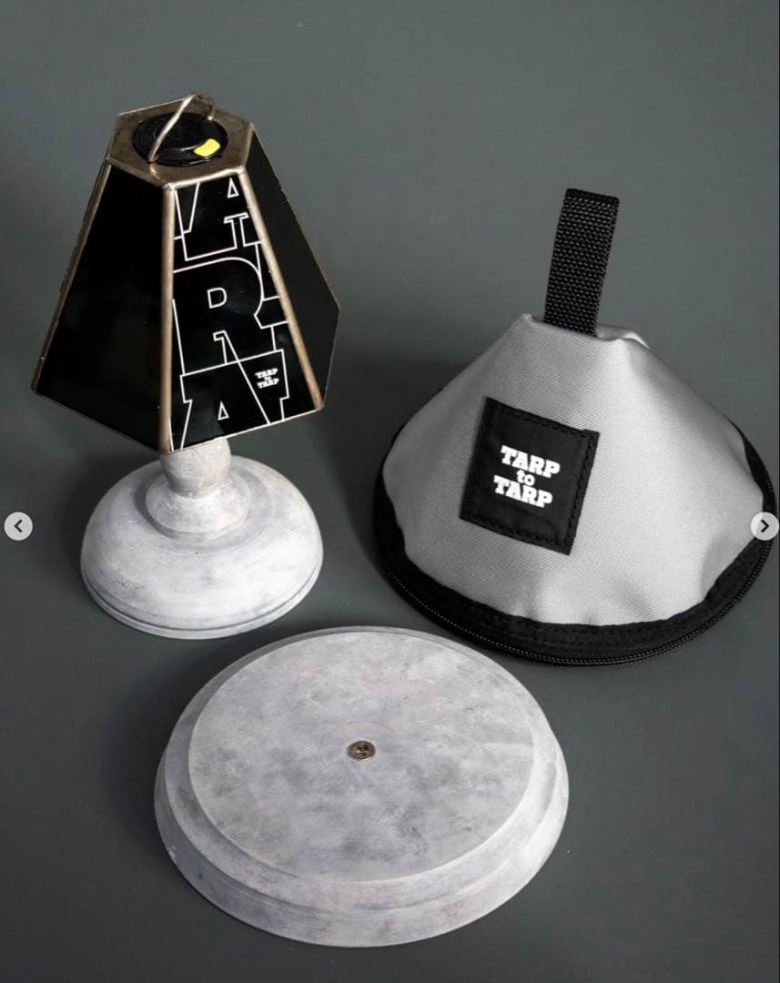 【新品】TARPtoTARP GLASS SHADE&WOOD STAND