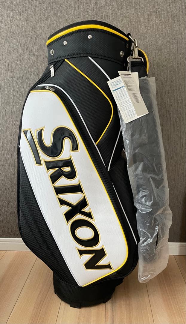 Srixon ゴルフキャディバッグ 黒/白/黄