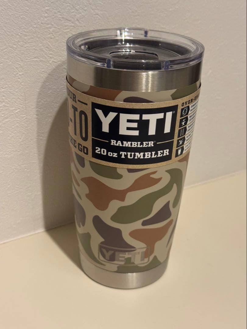 新品　YETI CAMO RAMBLER 20oz タンブラーカモフラージュ柄②