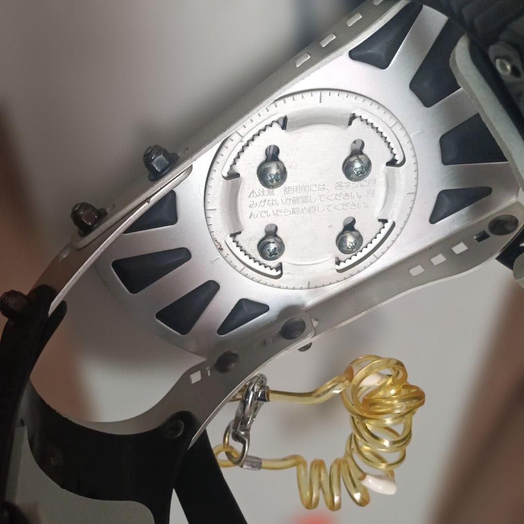 スノーボード グレーオレンジデザイン ビンディング、バック付き