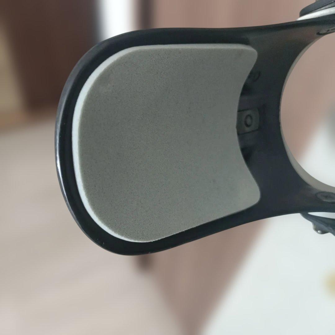 スノーボード グレーオレンジデザイン ビンディング、バック付き