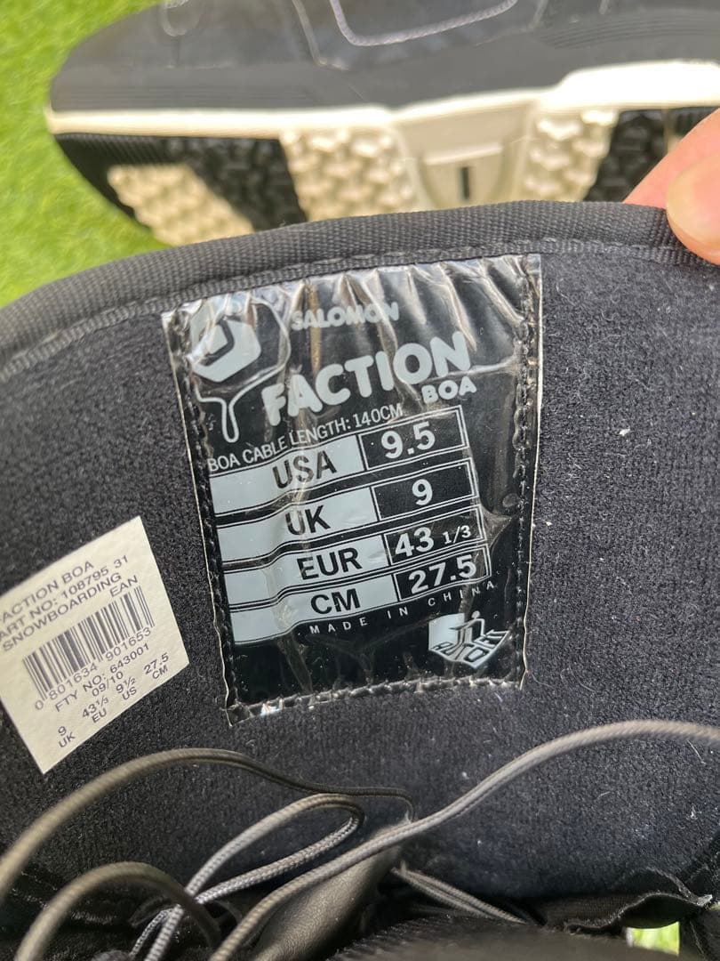 BOAシステム スノーボードブーツ ブラック