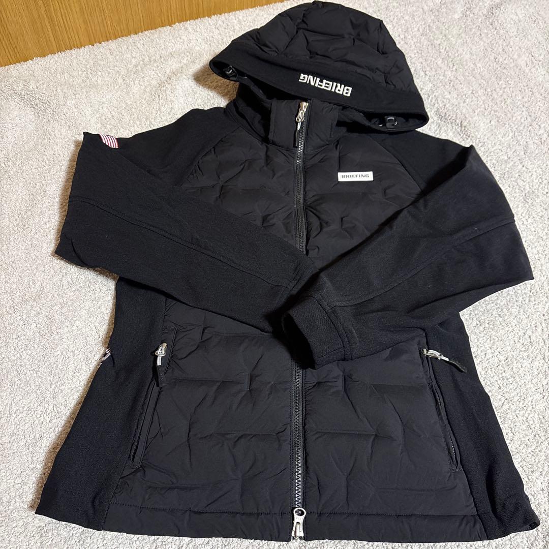 ブリーフィングゴルフ☆ハイブリッドダウンジャケットM ブラック