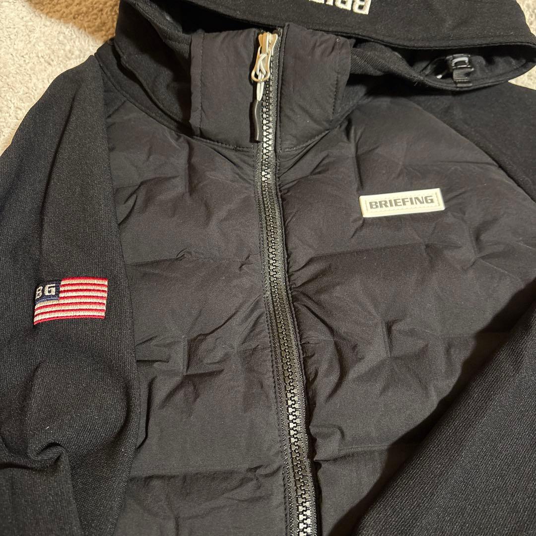 ブリーフィングゴルフ☆ハイブリッドダウンジャケットM ブラック