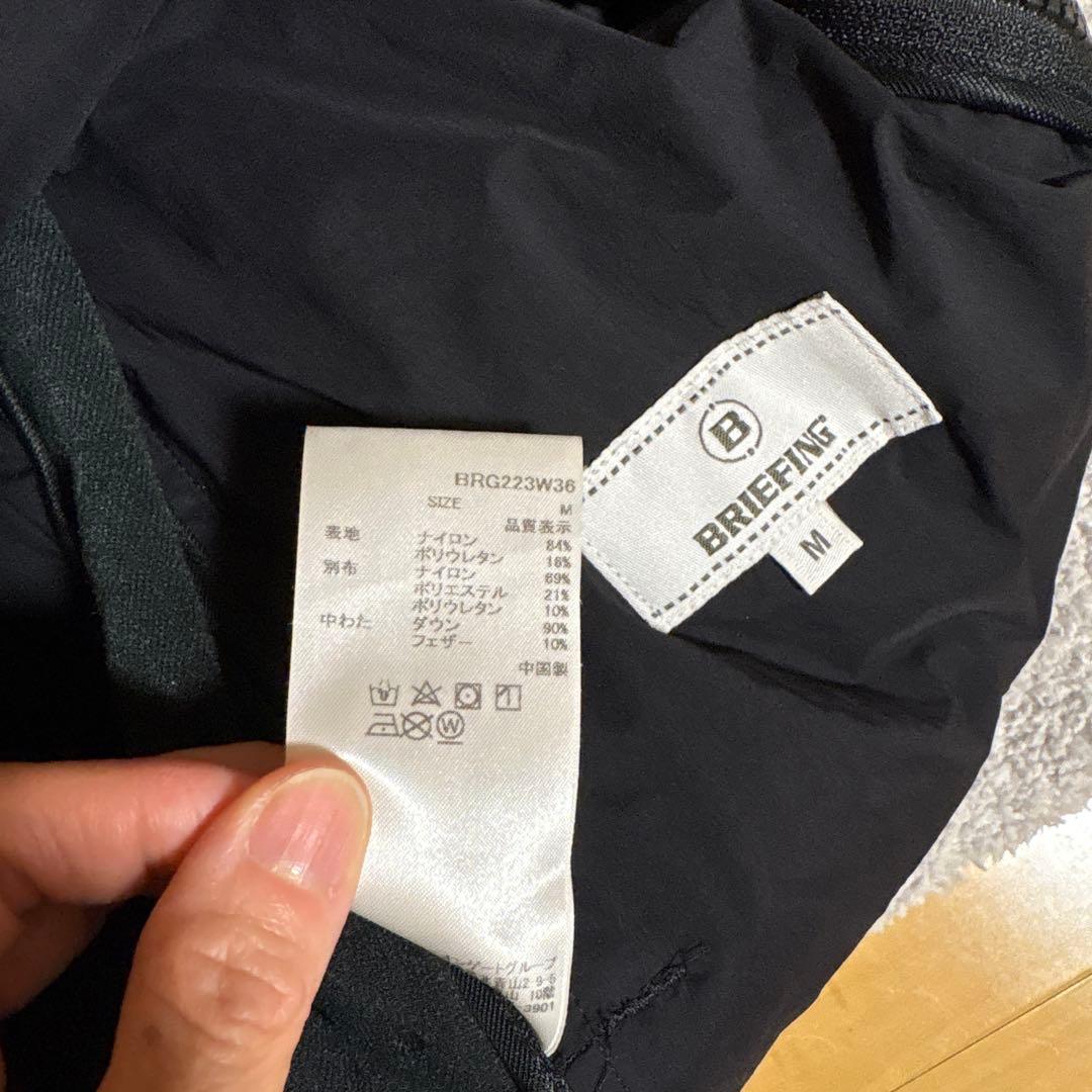 ブリーフィングゴルフ☆ハイブリッドダウンジャケットM ブラック