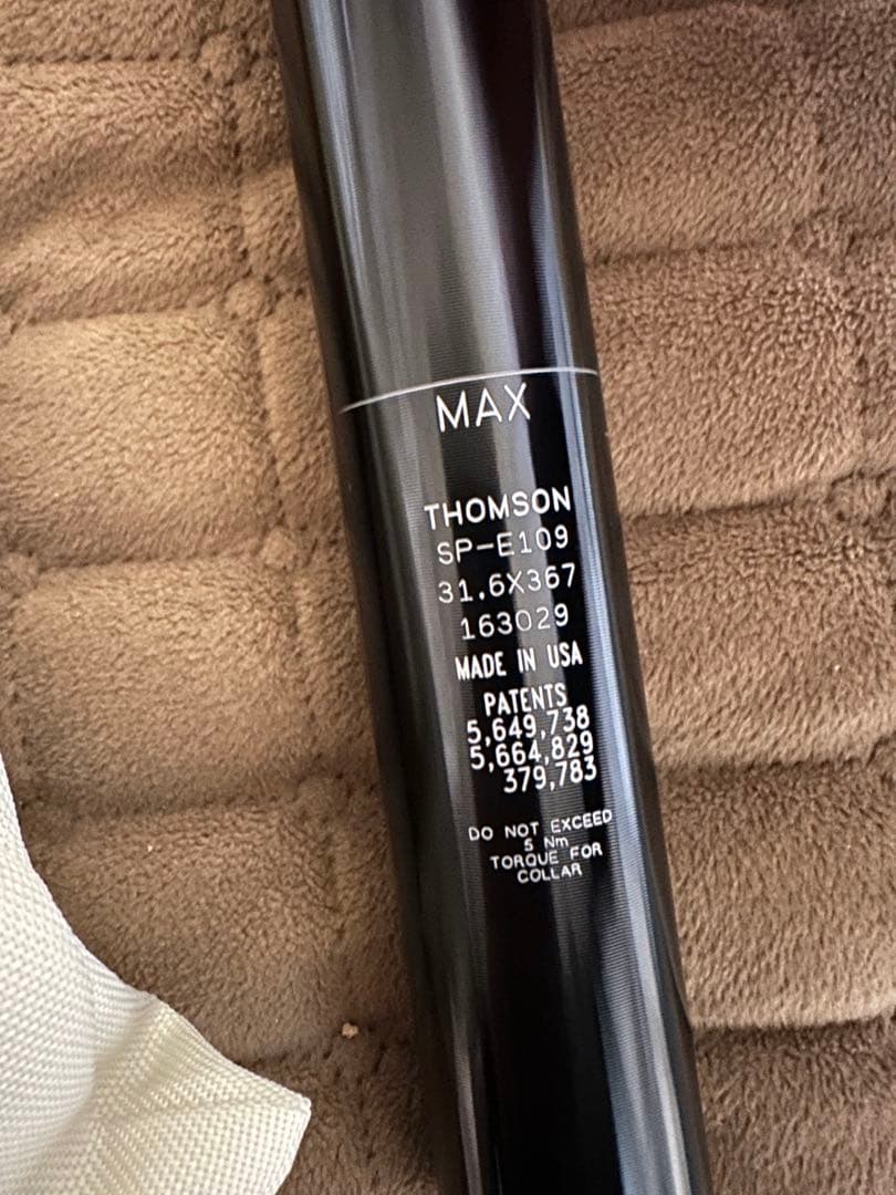 パーツ THOMSON ELITE SEATPOST 31.6mm/367mm