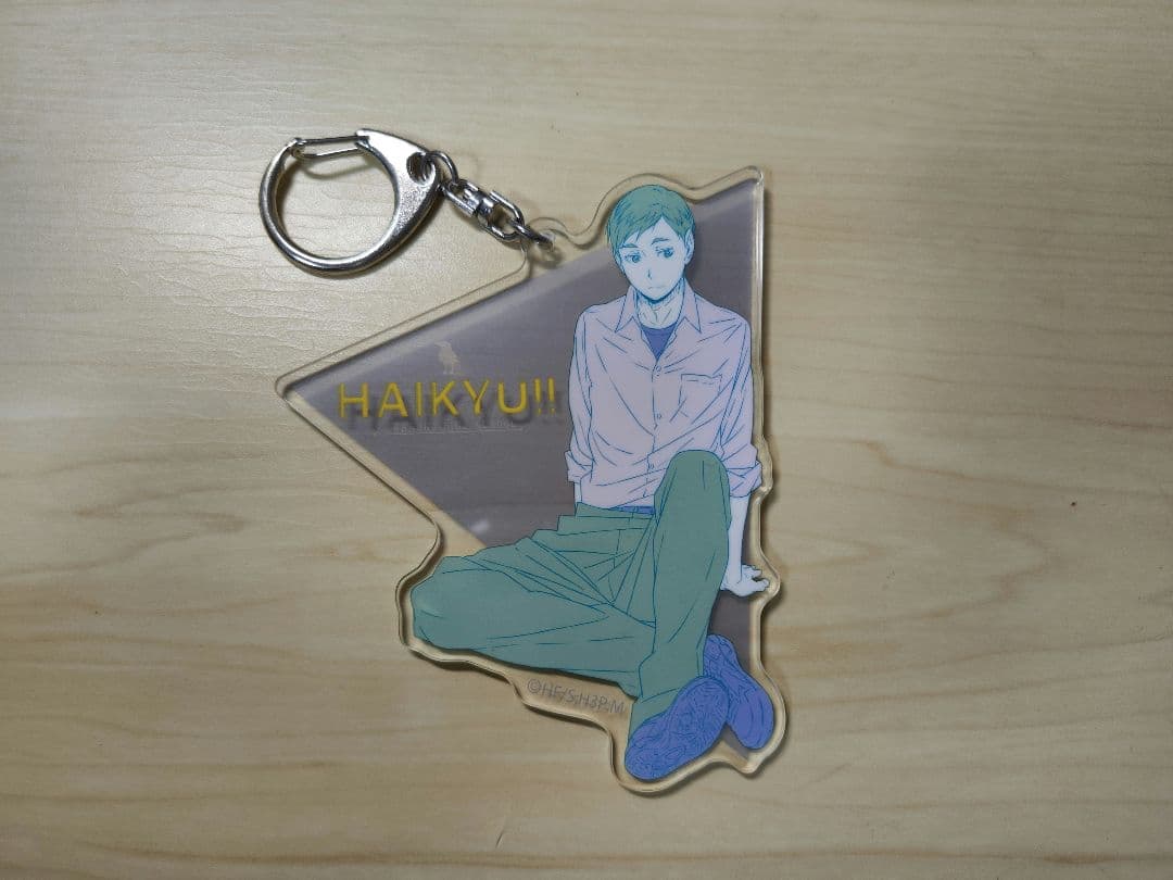 ハイキュー セブンネット限定 スクエア缶バッジ アクリルキーホルダー 縁下力