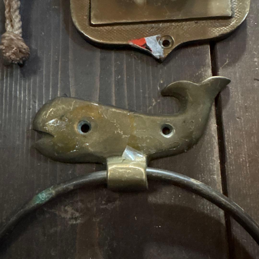 ビンテージ　マリン系　ブラス　雑貨