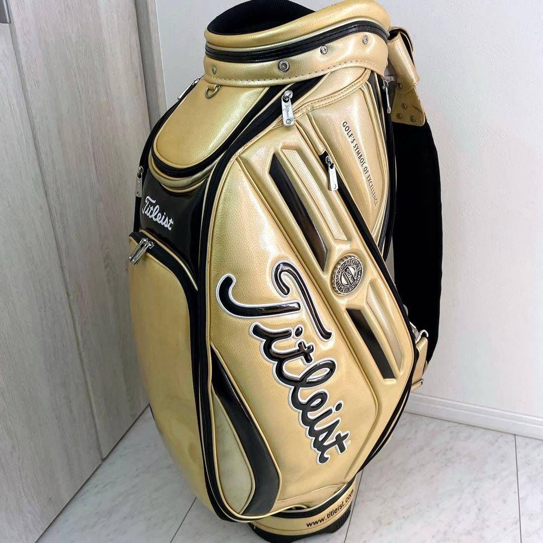 希少　正規品　良品　タイトリスト　メダリオン　3点式　キャディバッグ　ツアー