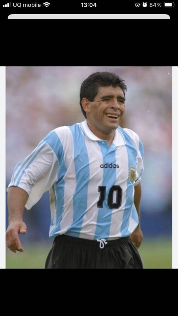 当時物94ワールドカップadidas アルゼンチン マラドーナ サッカーシャツ