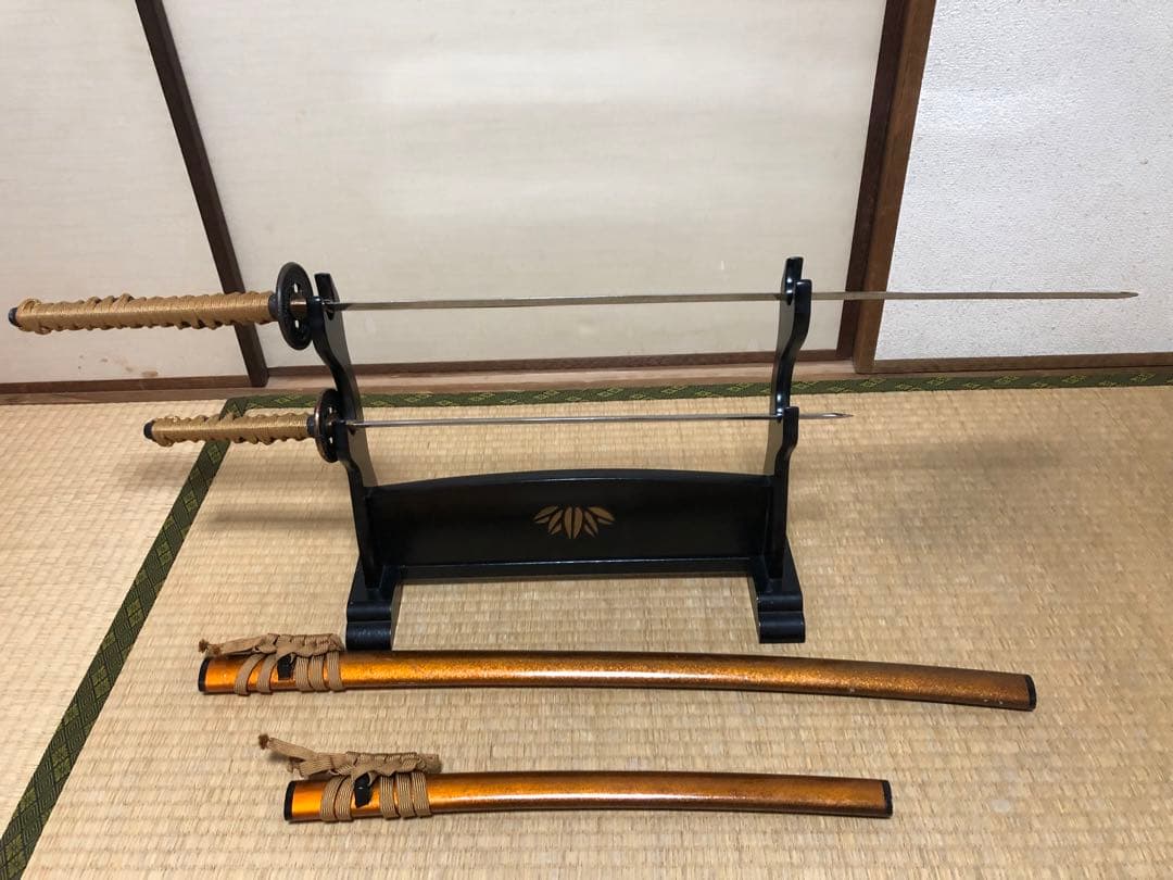 模造刀　大小　刀掛け　セット