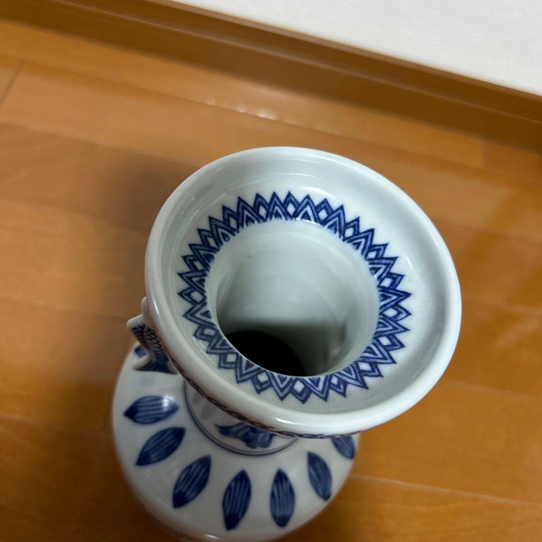 染付高砂の花瓶