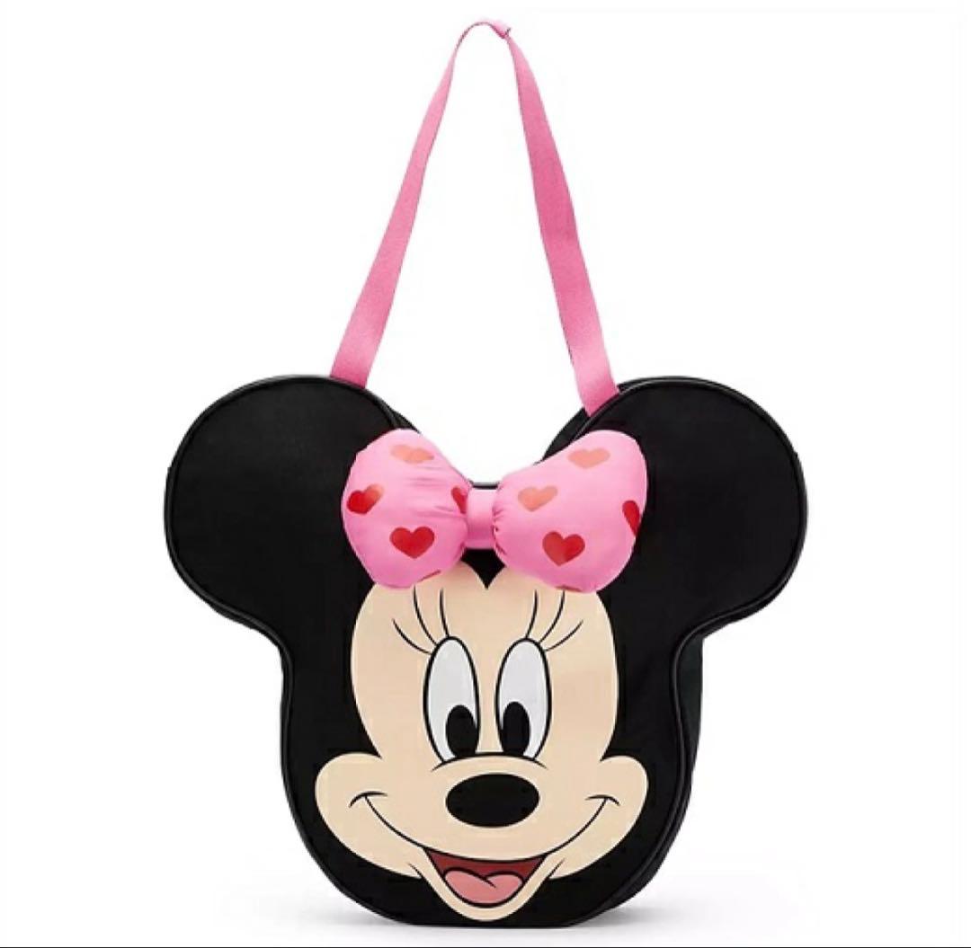 US ディズニー限定 ミニーマウス ビッグフェイス トートバッグ 大型バッグ