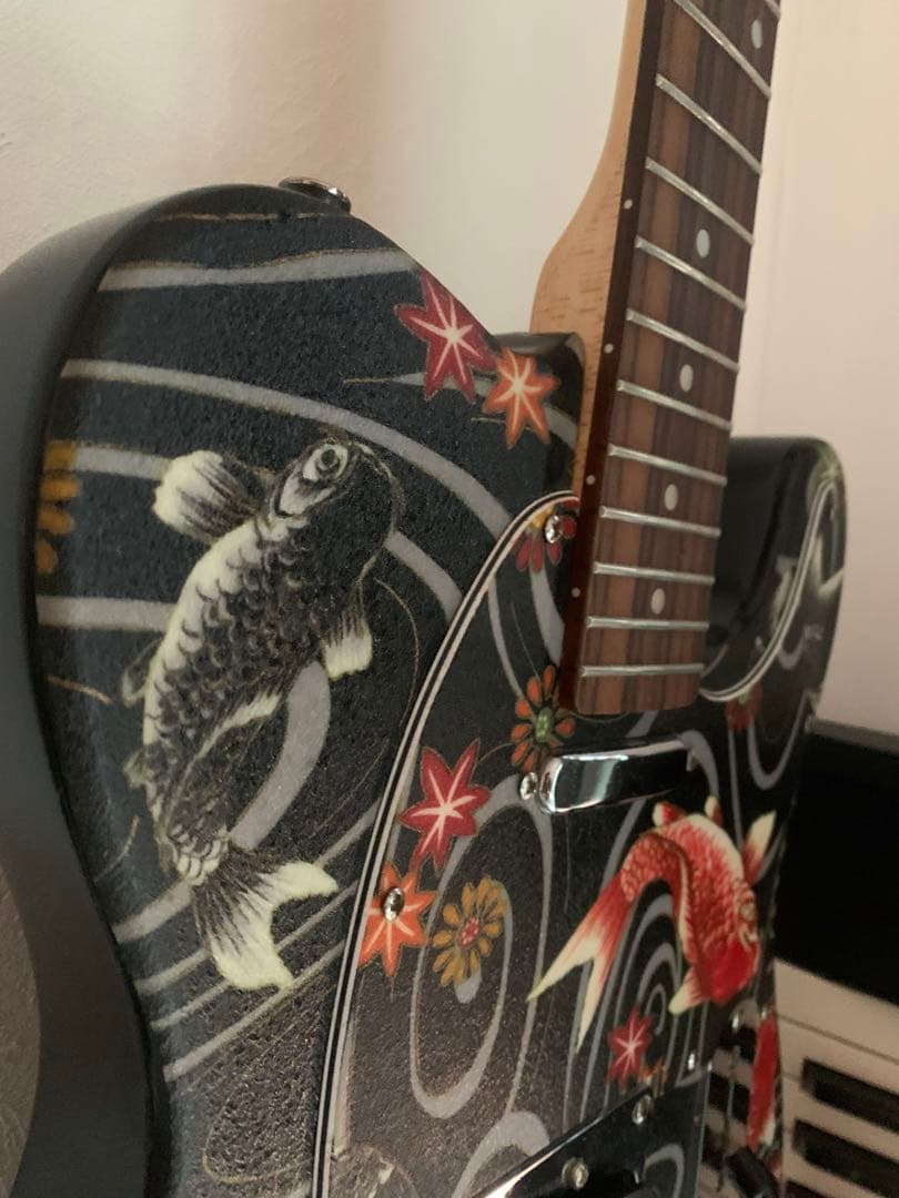 希少テレキャスター和風鯉新品弦付き24時間セール。