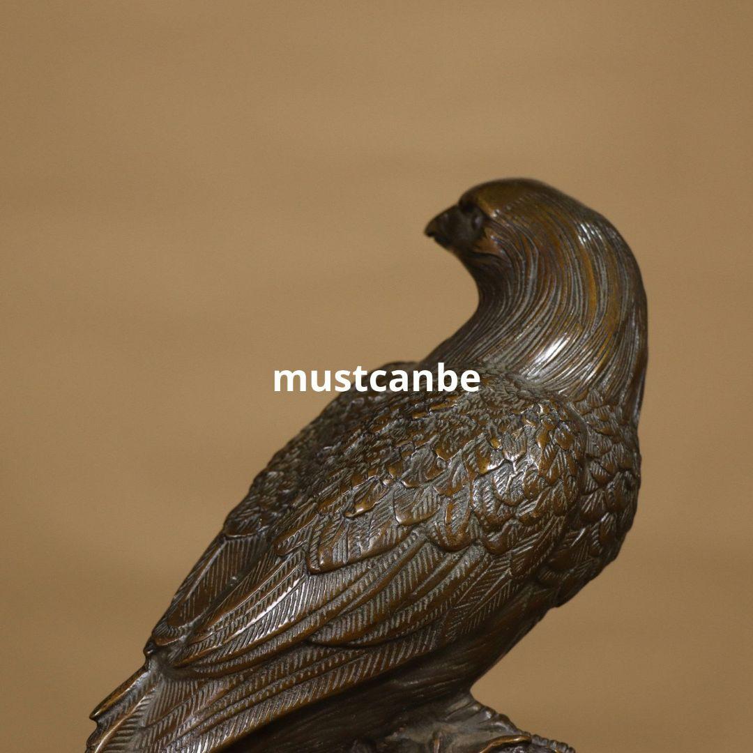 銅器 雄鷹 応接間 玄関 書斎 執務室 茶室 装飾品 工芸品 置物