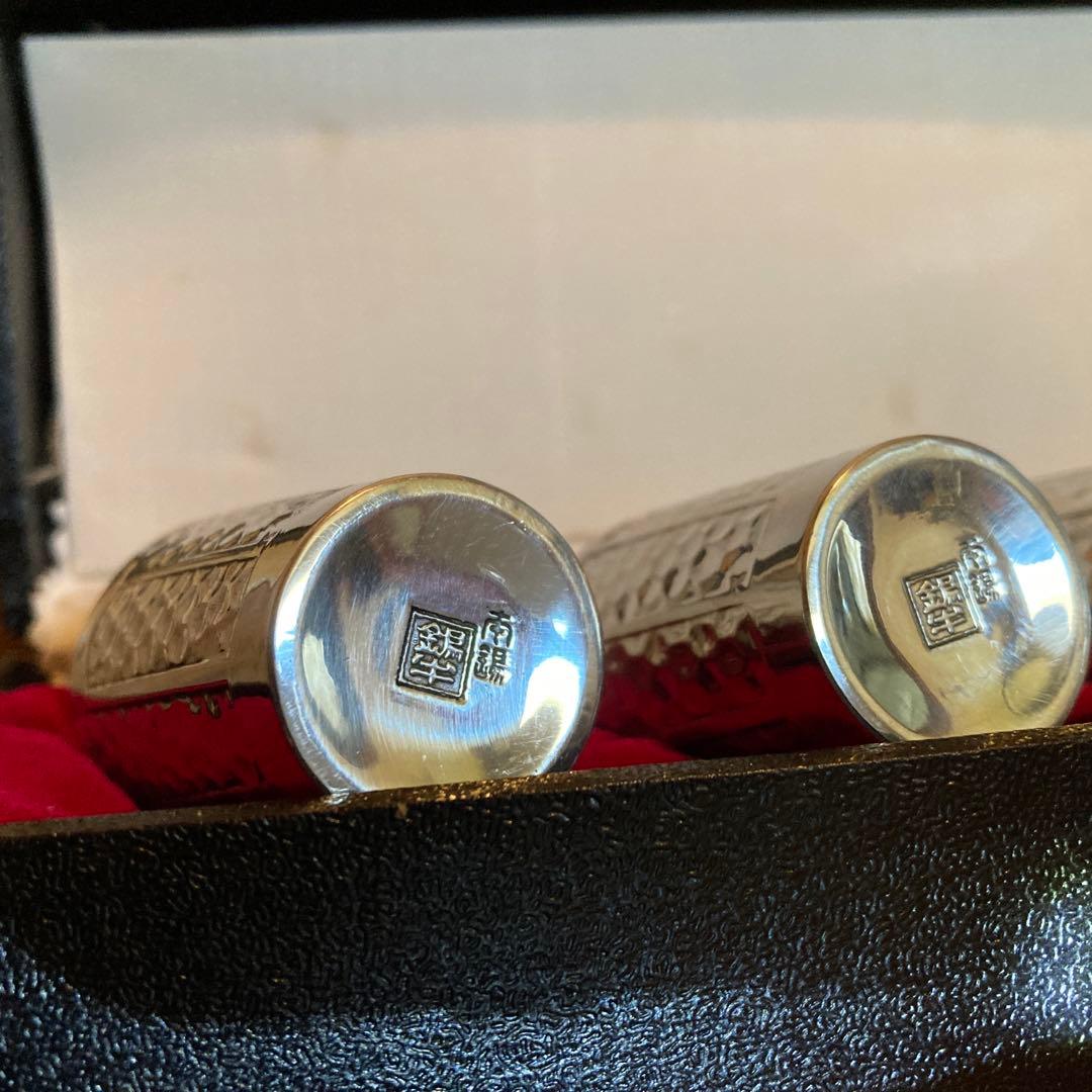 錫半 本錫 鎚起錫器 酒器 お猪口 ショットグラス