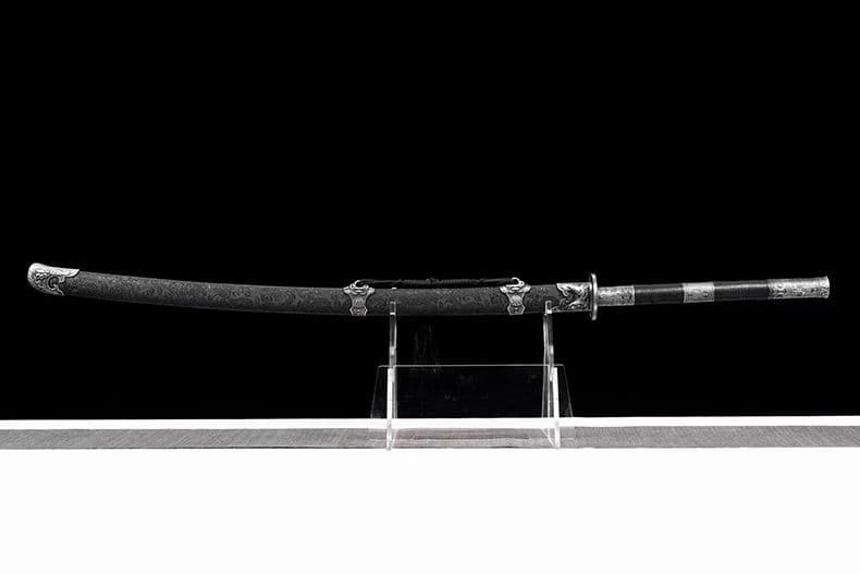 【ライオンの苗刀】牛尾刀 苗刀 手鍛造打鋼刀 冷兵器 古兵器 武具 両手刀