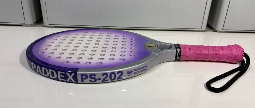 パドルテニス❤︎ラケット❤︎PADDEX❤︎PS-202❤︎協会公認品❤︎紫❤︎収納ケース付