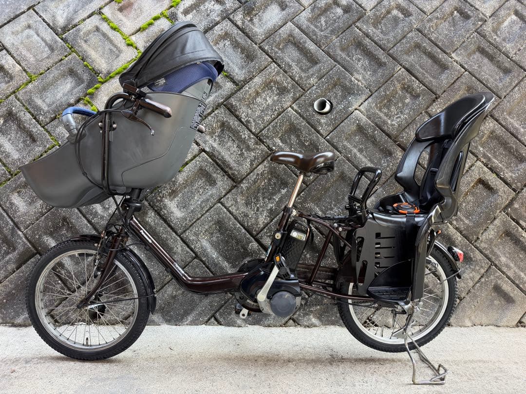 パナソニックミニDX チャイルドシート2台付き電動自転車