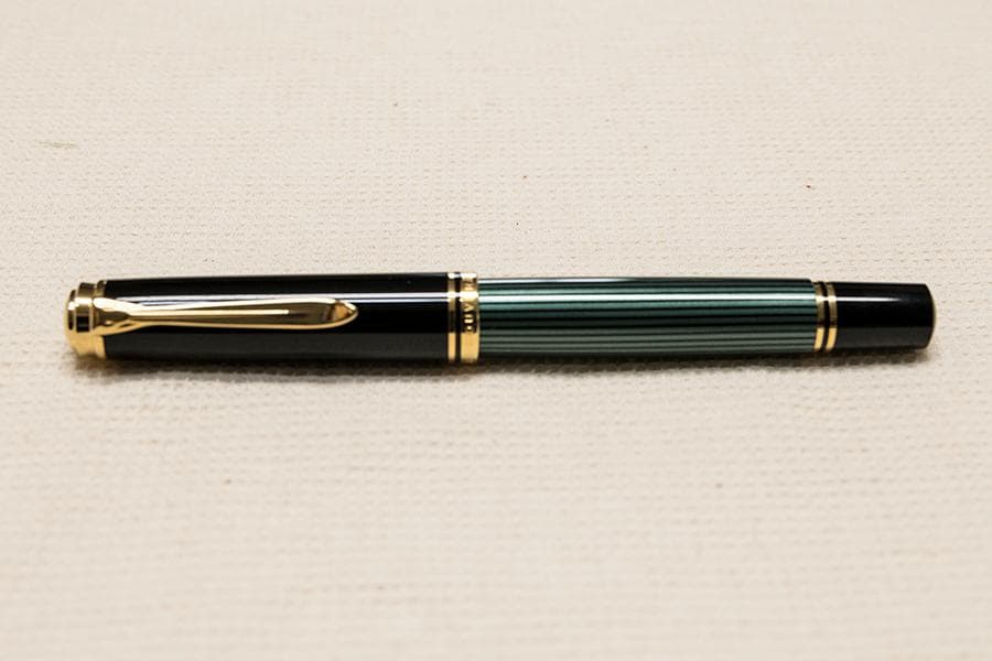 ペリカン 万年筆 スーベレーン M800 グリーンストライプ EF