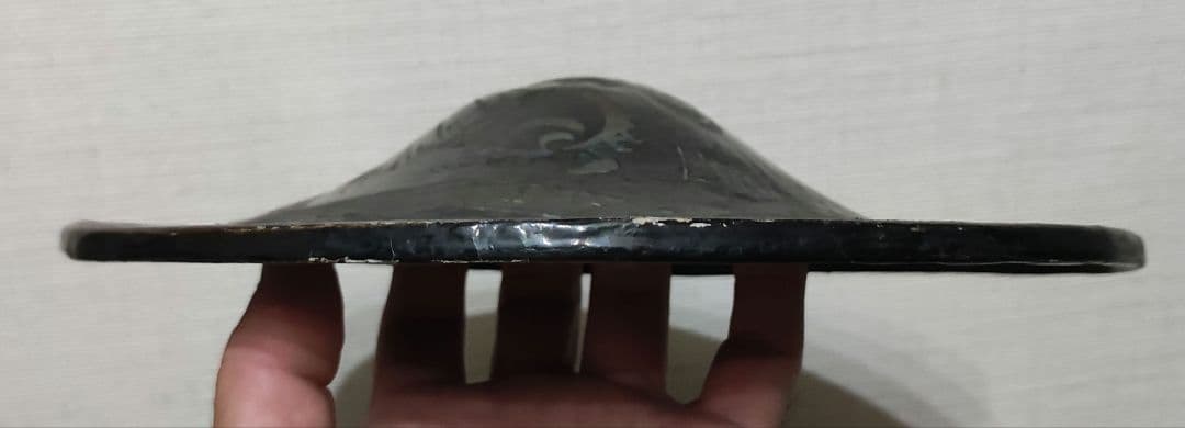 貴重　江戸時代　被り物　御靈　将軍　弓道　流鏑馬　武士　三宝　亀　骨董