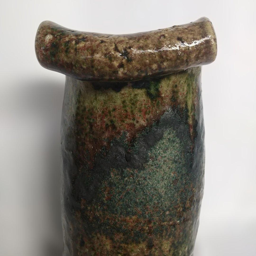 益子焼　長倉翠子　精　高さ約28センチ　長期保管品