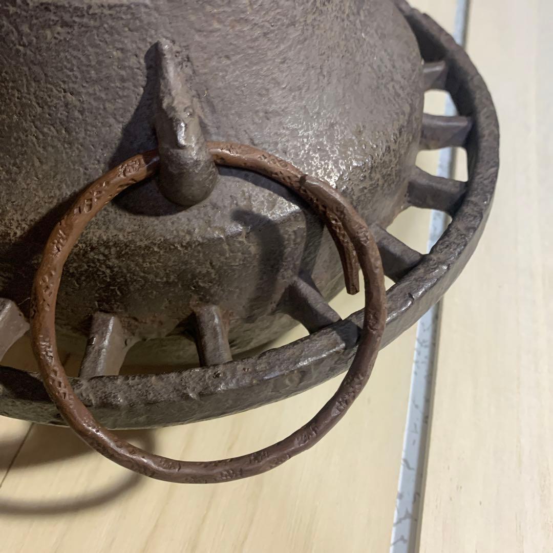 門脇喜平　車軸釜　共箱