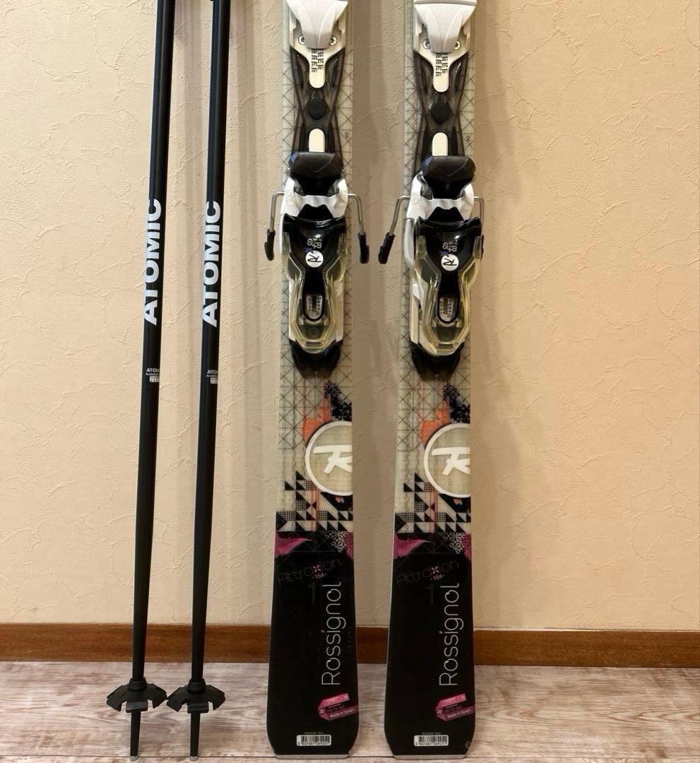 ◾️カービングスキーセット　板154㎝ ブーツ25.5㎝　女性用　レディース用