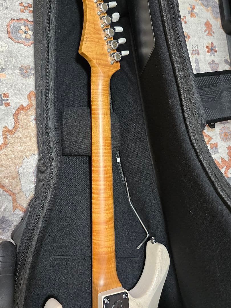 ギター T's Guitars DST24 Solid Ash Trans White