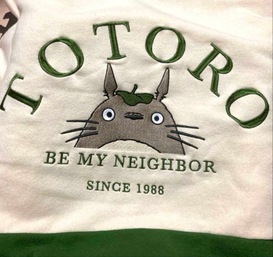 スタジオジブリ　となりのトトロ★エンブロイダリーデザインプルオーバースウェット★