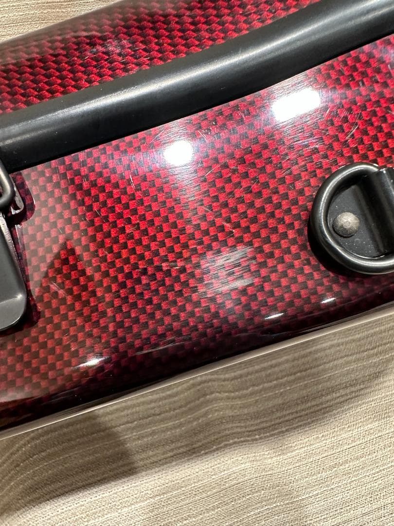 【カーボンマック】バイオリンケース CFV-2 スリム ワインレッド 中古