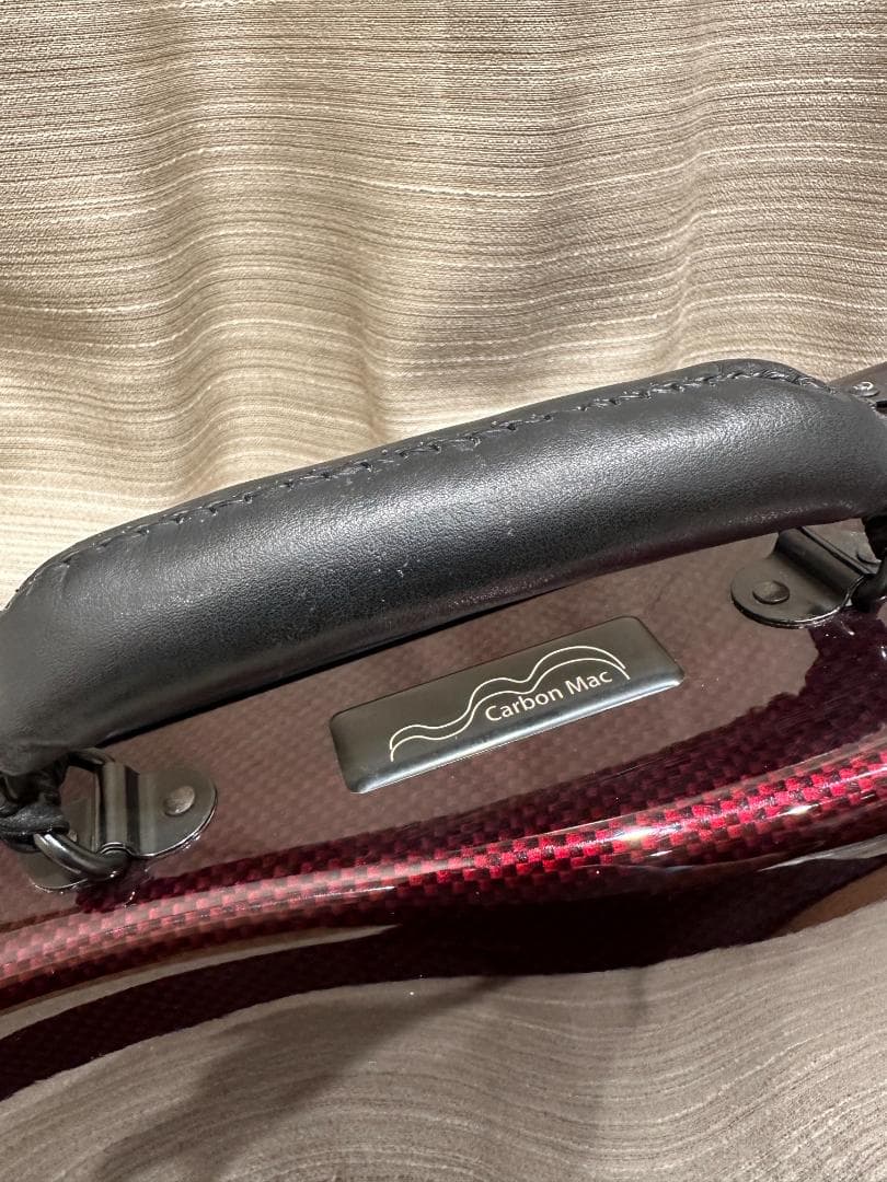 【カーボンマック】バイオリンケース CFV-2 スリム ワインレッド 中古