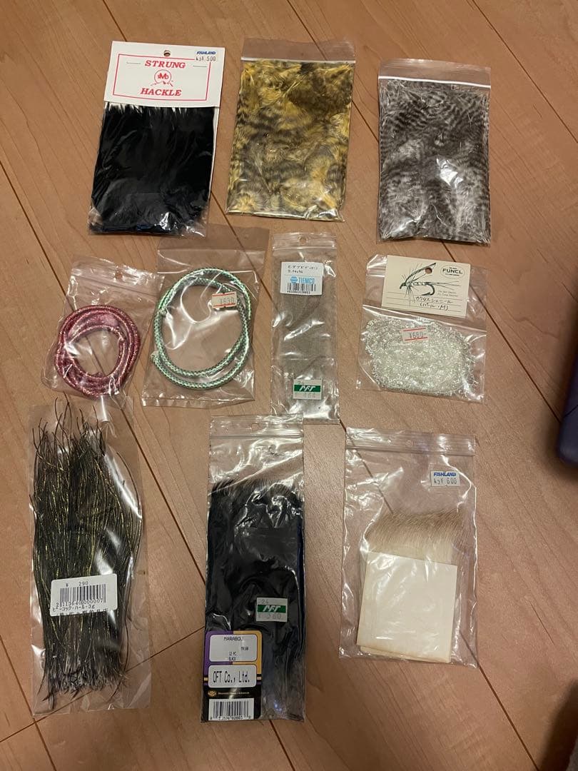 フライタイイングー式 【OFTバイス】フック、マテリアまとめ売