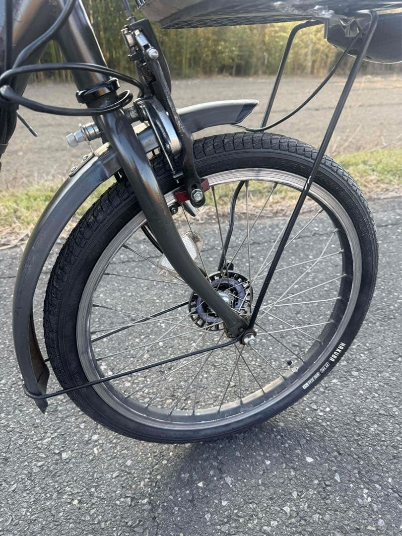 電動アシストヤマハ自転車 シティタイプ 黒