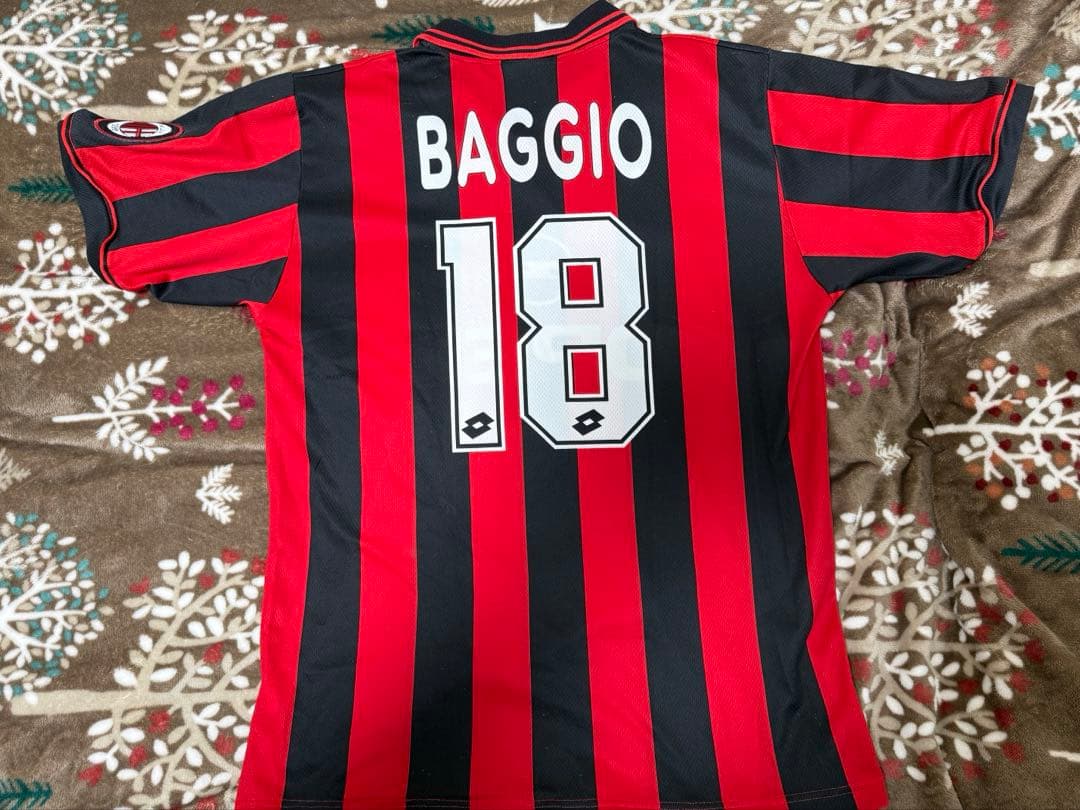 希少品　ACミラン 95-96 #18 ロベルト・バッジョ ロット 昇華プリント