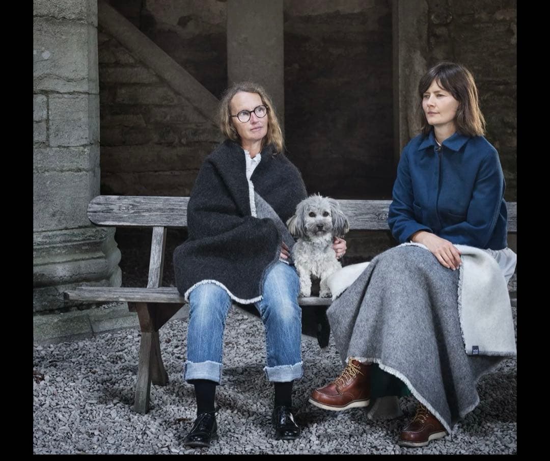 eld blå ブランケット　スゥエーデン製