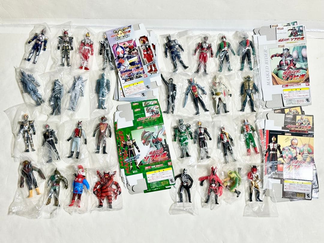 未使用　バンダイ HG仮面ライダー ソフビ道1〜4 全種類コンプリート