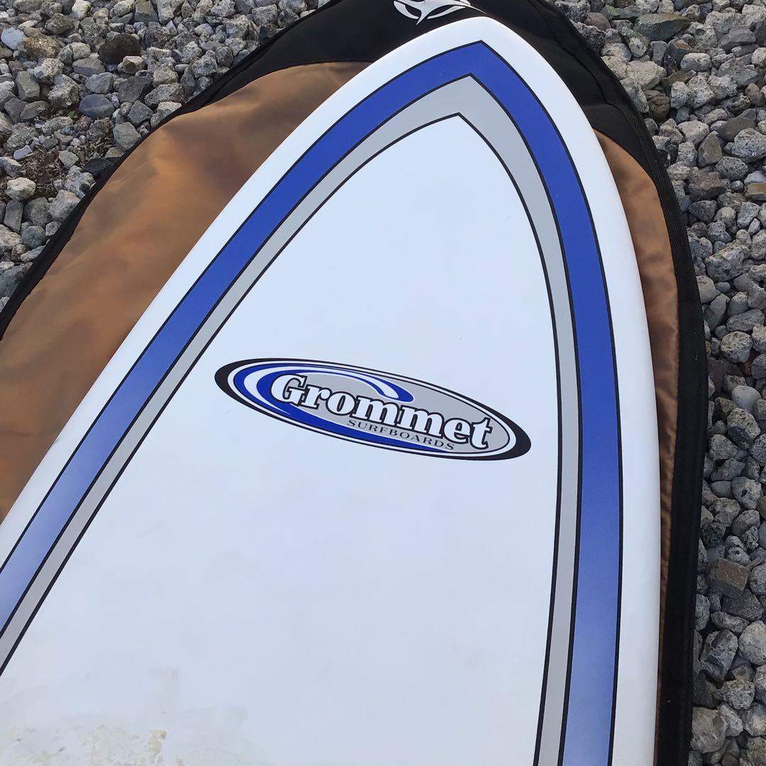 Grommet サーフボード ファンボード　ミッドレングス　青　ストライプ