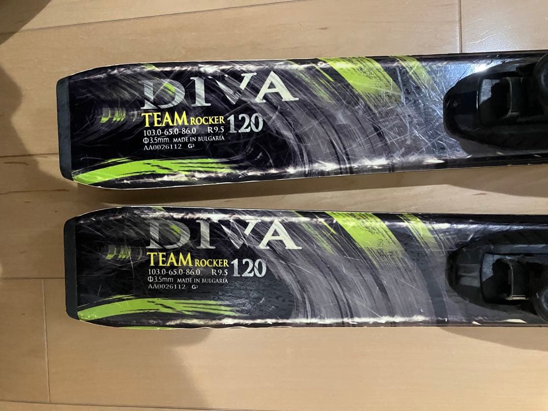 子供・ジュニア　スキー板（120センチ）、ブーツ（23〜24センチ）セット