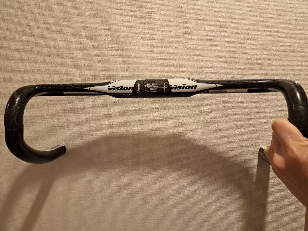 VISION ロードバイク用カーボンハンドル 400mm