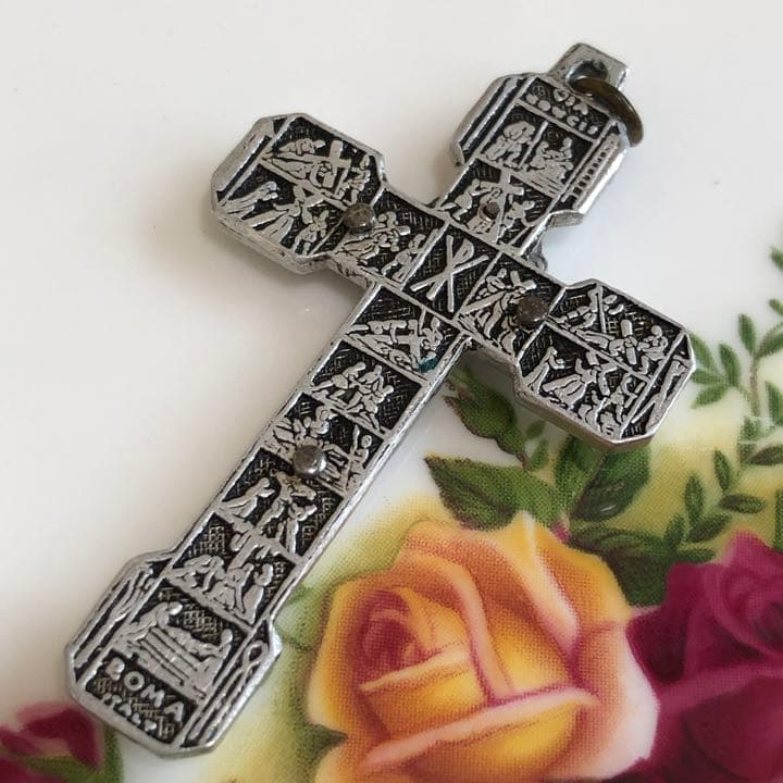 聖品 十字架 アンティーク ヴィンテージ イエスキリスト クリスマス ロザリオ