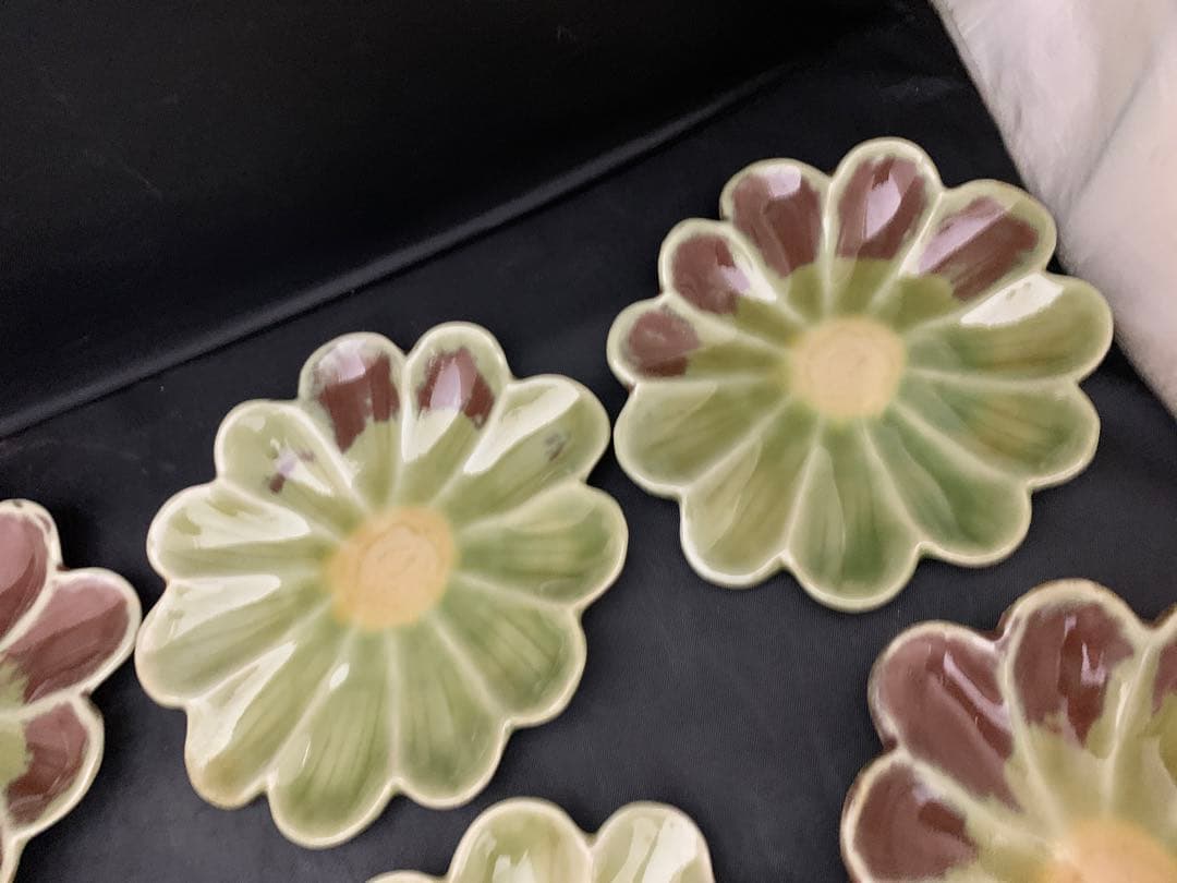 京　寳悦 作　花形皿　小皿　14枚　器　お花