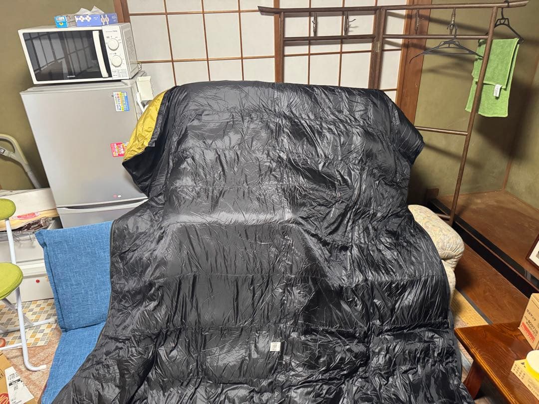 ナンガ オリジナル オーロラライト 封筒型 800DX COYOTE ブラック