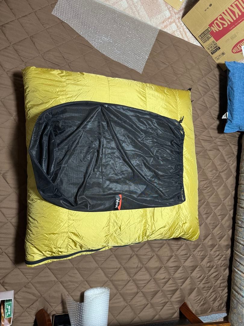 ナンガ オリジナル オーロラライト 封筒型 800DX COYOTE ブラック