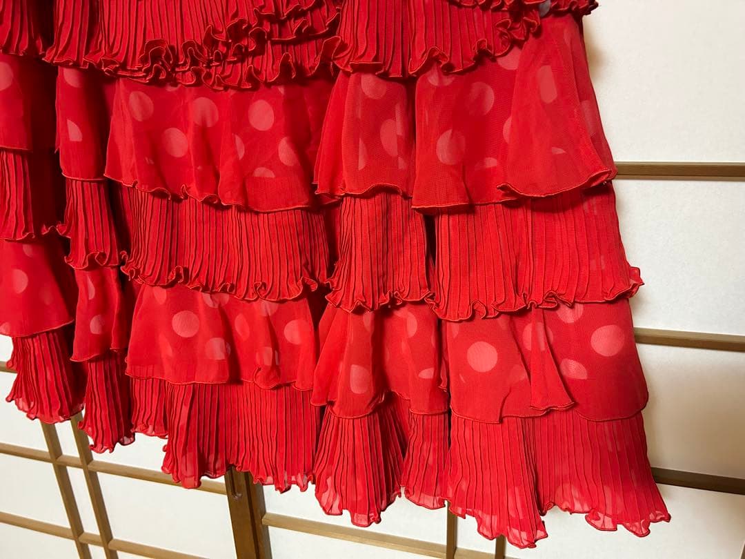 フラメンコ・ソニア ジョーンズ ・赤白水玉ファルダ