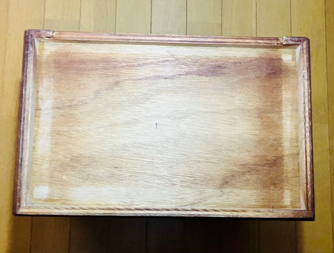 扇子模様の木製箪笥　時代箪笥　民芸箪笥　昭和レトロ　装飾金具　整理箪笥　桐箪笥