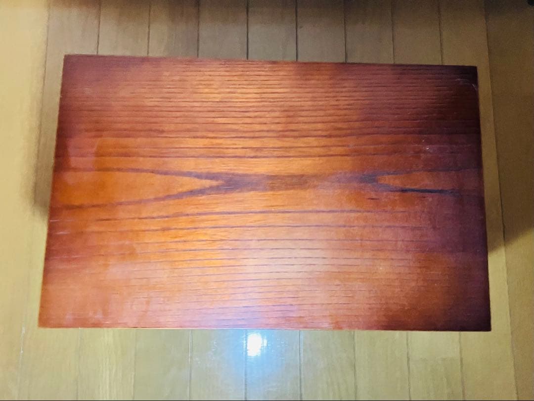 扇子模様の木製箪笥　時代箪笥　民芸箪笥　昭和レトロ　装飾金具　整理箪笥　桐箪笥