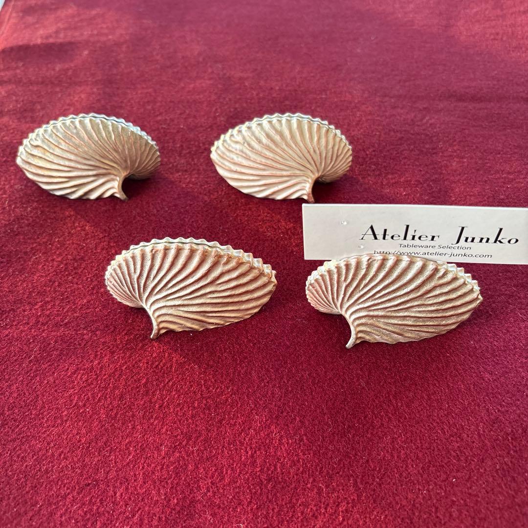 アトリエジュンコ シェル型カードスタンド 4個セット